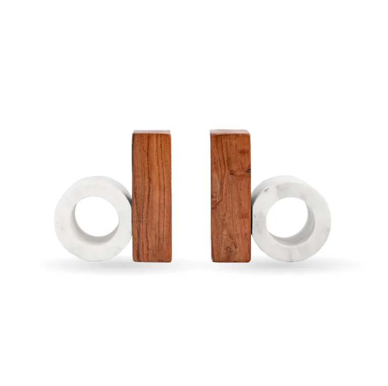 Marble Bookends