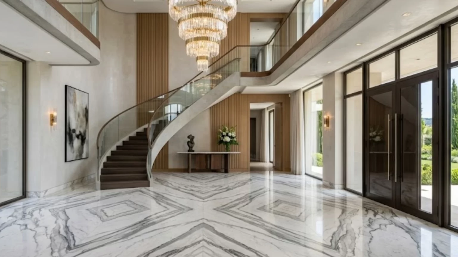 Italian Marble Flooring Designs for Indian Homes