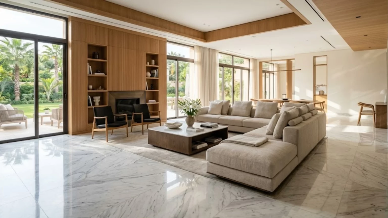 Italian Marble Flooring Designs for Indian Homes