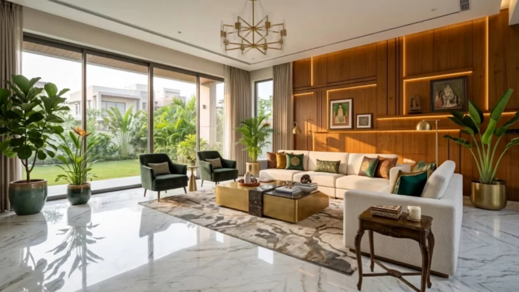 Italian Marble Flooring Designs for Indian Homes